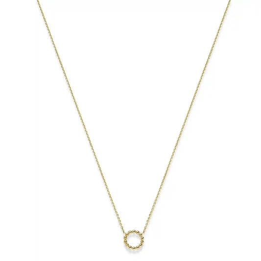 Goldkette Ankerkette diamantiert Collier Kügelchen  585-14 Karat Gold