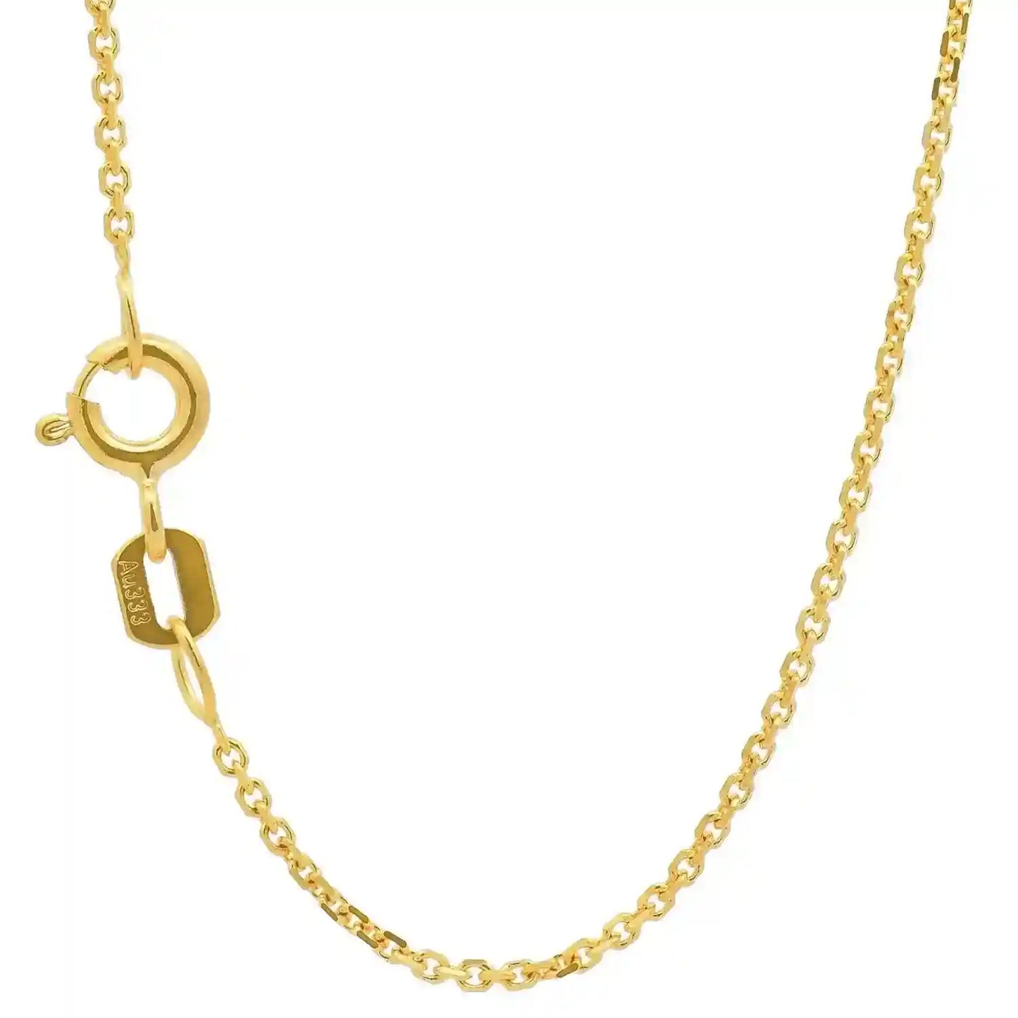 Goldkette Ankerkette diamantiert Halskette 1,2 mm 333-8 Karat Gold - Firma Holzenplotz - Silberketten-Goldketten.de 