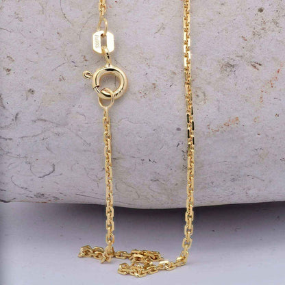Goldkette Ankerkette diamantiert Halskette 1,6 mm 333-8 Karat Gold - Firma Holzenplotz - Silberketten-Goldketten.de 
