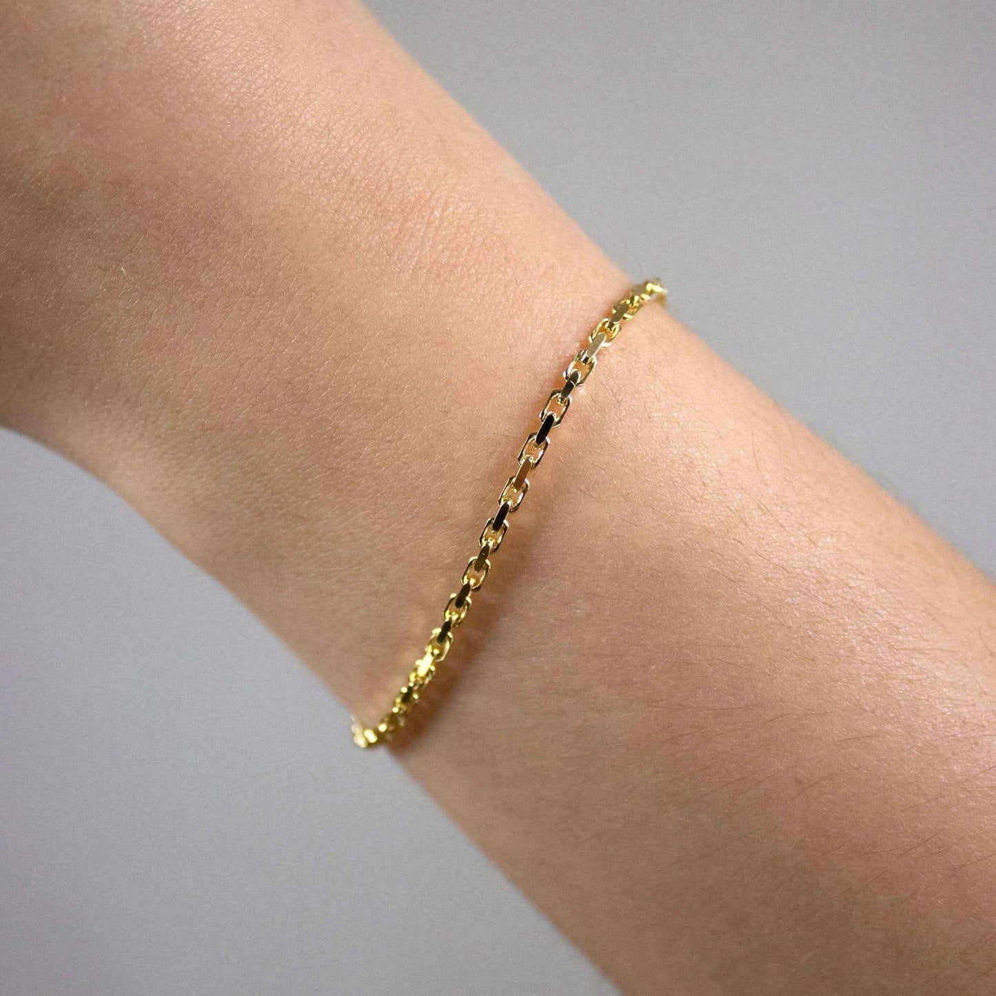 Goldkette Ankerkette diamantiert Halskette 2,0mm echt 333-8 Karat Gold - Firma Holzenplotz - Silberketten-Goldketten.de 