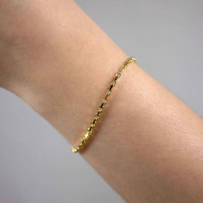 Goldkette Ankerkette diamantiert Halskette 2,0mm echt 333-8 Karat Gold - Firma Holzenplotz - Silberketten-Goldketten.de 