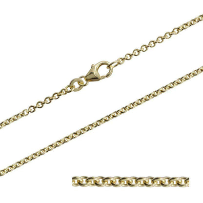 2,0 mm 36 cm 333 - 8 Karat Gold Halskette Ankerkette rund massiv Gold hochwertige Goldkette  3,5 g