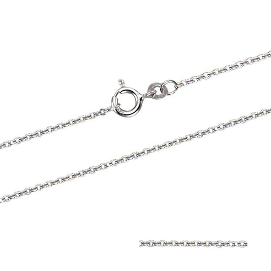 Goldkette Ankerkette Länge 50cm - Breite 1,5mm - 585 - 14 Karat Weißgold - Firma Holzenplotz - Silberketten - Goldketten.de