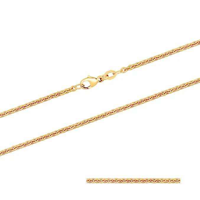 2,4 mm 60 cm 750 - 18 Karat Gold Halskette Ankerkette rund massiv Gold hochwertige Goldkette 11,8 g