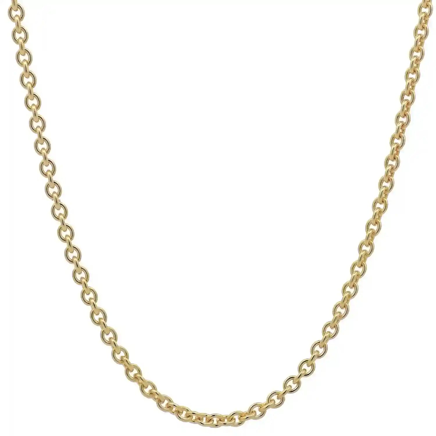 Goldkette Ankerkette rund Halskette 1,1 mm massiv 333 - 8 Karat Gold - Firma Holzenplotz - Silberketten-Goldketten.de 
