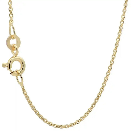 Goldkette Ankerkette rund Halskette 1,1 mm massiv 333 - 8 Karat Gold - Firma Holzenplotz - Silberketten-Goldketten.de 