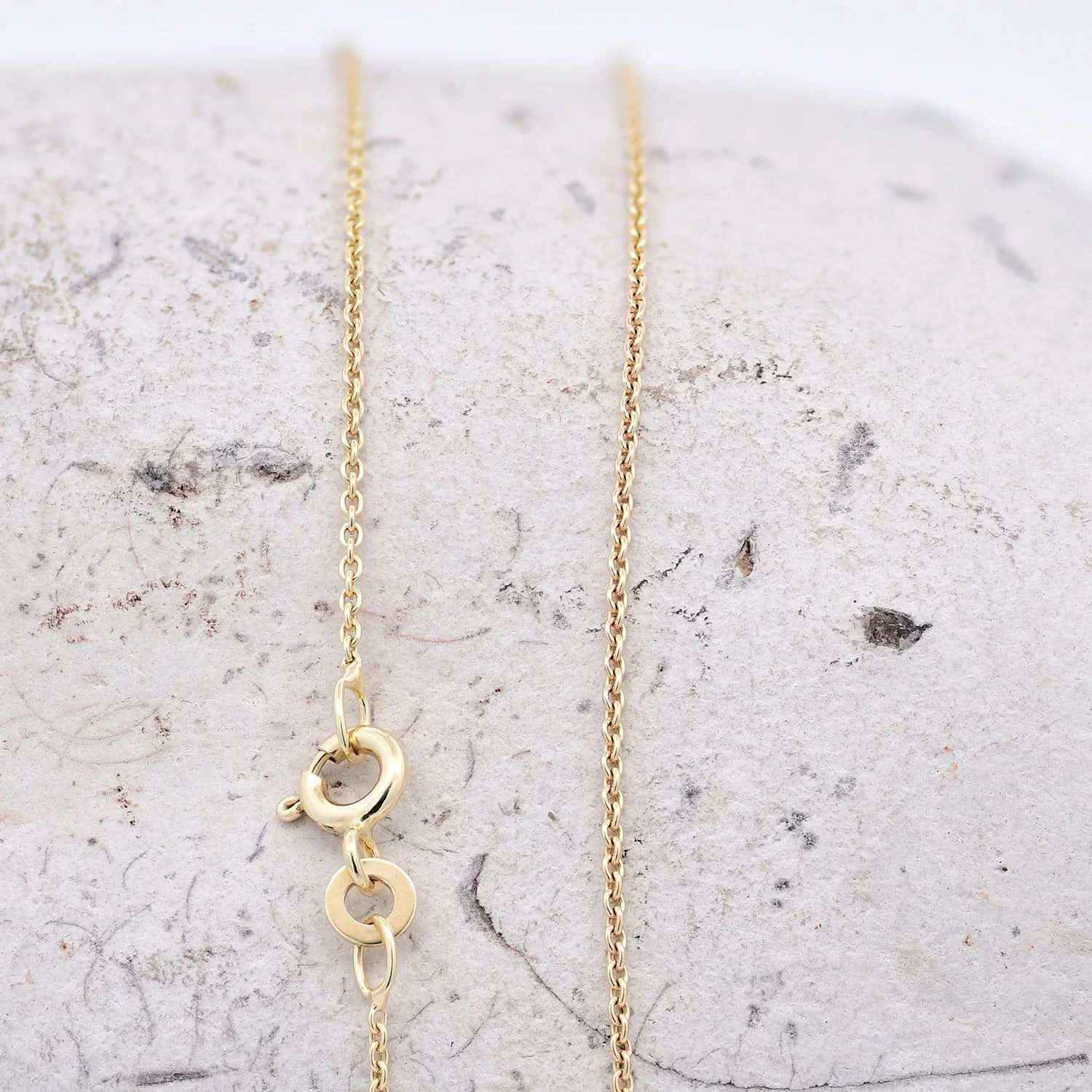 Goldkette Ankerkette rund Halskette 1,1 mm massiv 333 - 8 Karat Gold - Firma Holzenplotz - Silberketten-Goldketten.de 