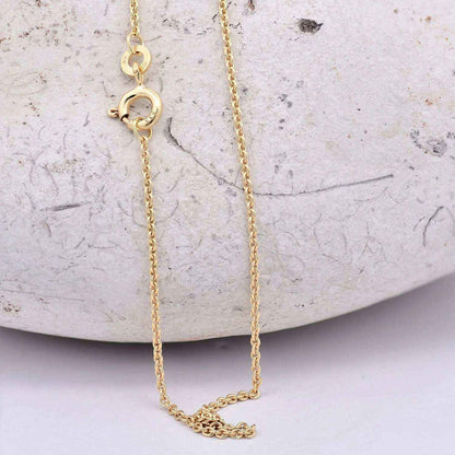 Goldkette Ankerkette rund Halskette 1,3 mm massiv 333 - 8 Karat Gold - Firma Holzenplotz - Silberketten-Goldketten.de 