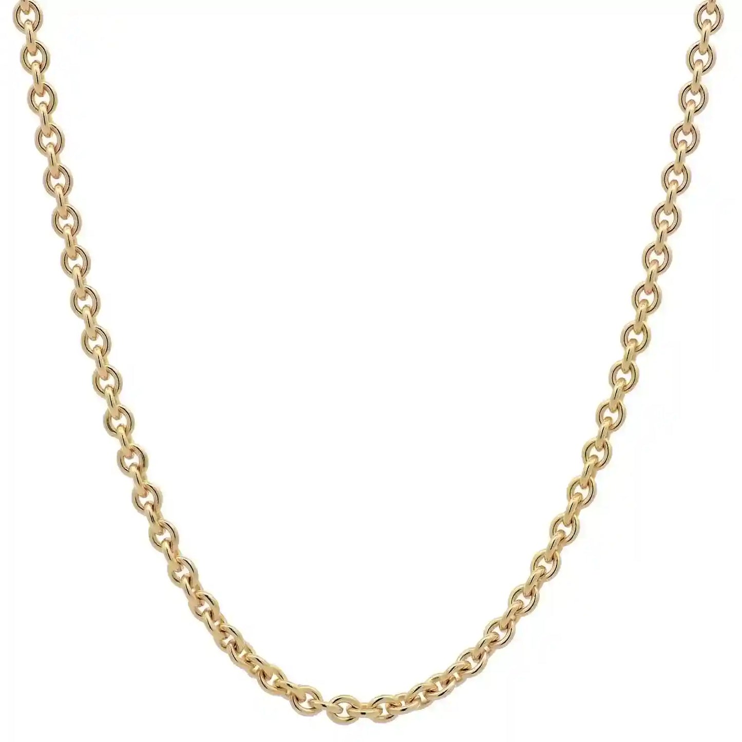 Goldkette Ankerkette rund Halskette 1,3 mm massiv 333 - 8 Karat Gold - Firma Holzenplotz - Silberketten-Goldketten.de 