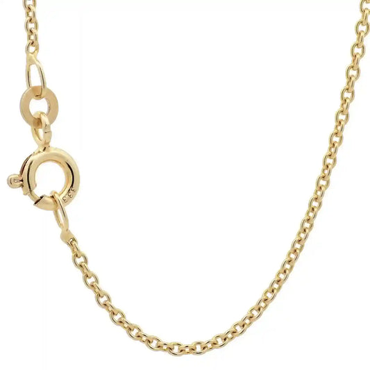 Goldkette Ankerkette rund Halskette Breite 1,5 mm - 333 - 8 Karat Gold - Firma Holzenplotz - Silberketten-Goldketten.de 
