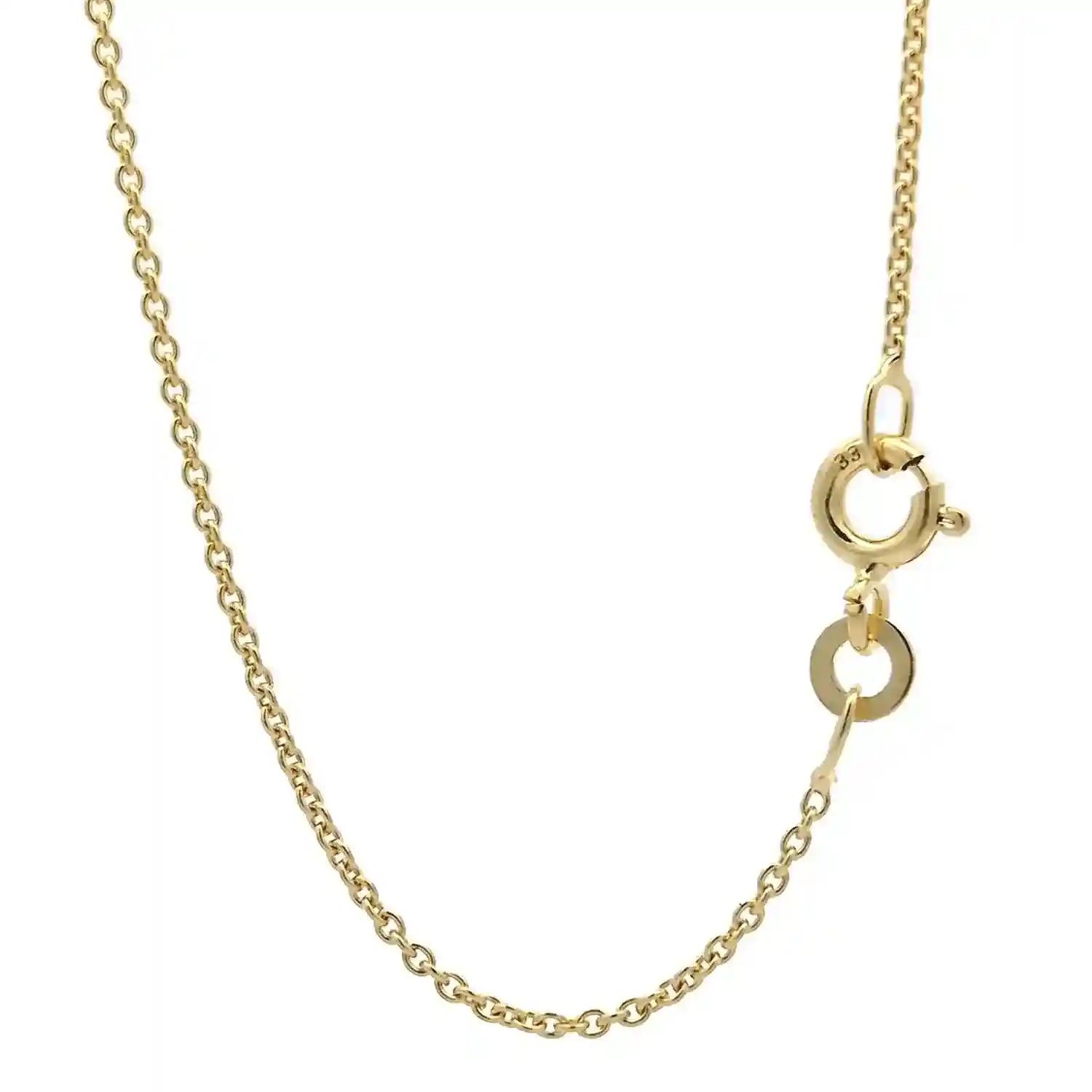 Goldkette Ankerkette rund Halskette massiv 333 - 8 Karat Gold Auswahl - Firma Holzenplotz - Silberketten-Goldketten.de 
