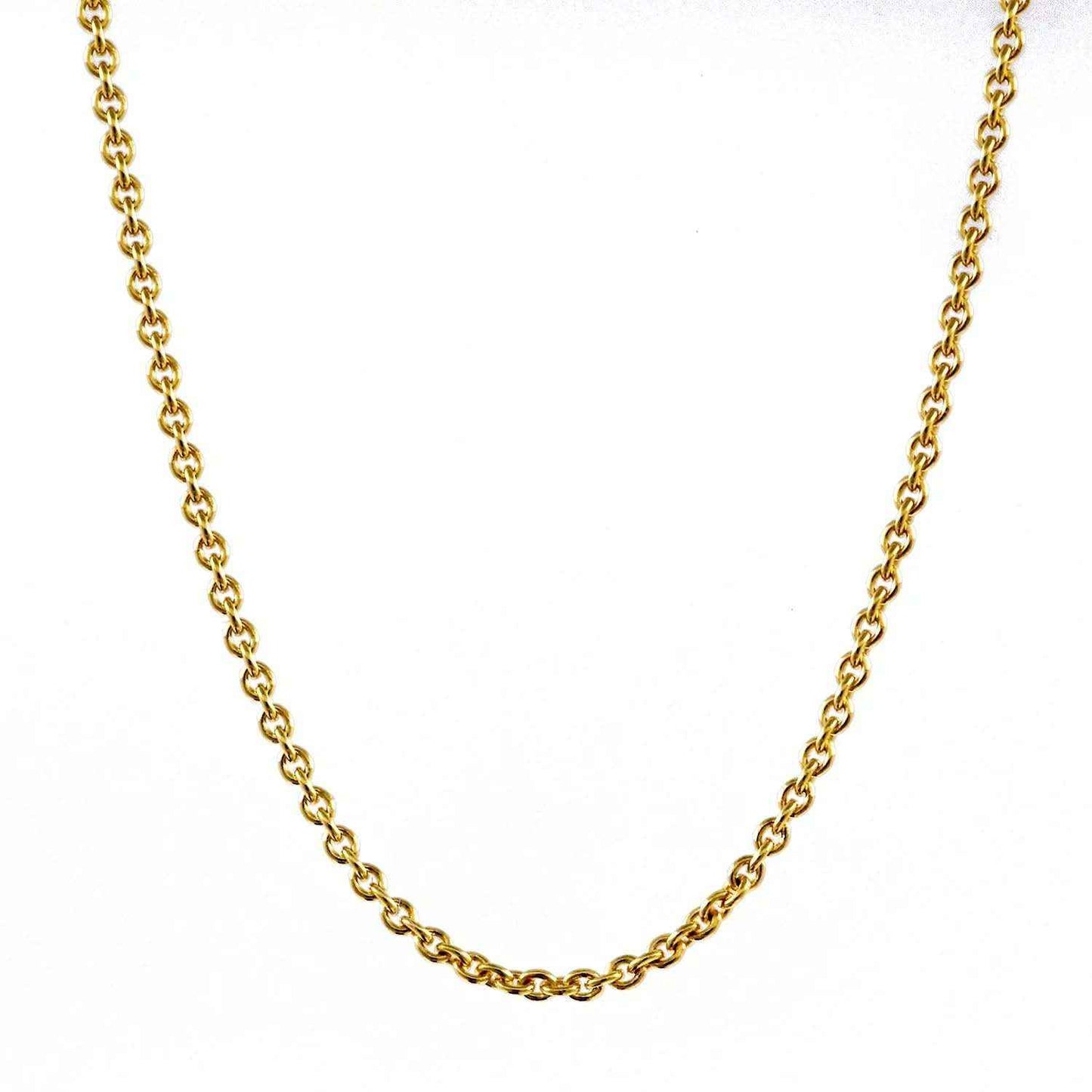 Goldkette Ankerkette rund Halskette massiv 333 - 8 Karat Gold Auswahl - Firma Holzenplotz - Silberketten-Goldketten.de 