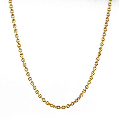 Goldkette Ankerkette rund Halskette massiv 333 - 8 Karat Gold Auswahl - Firma Holzenplotz - Silberketten-Goldketten.de 
