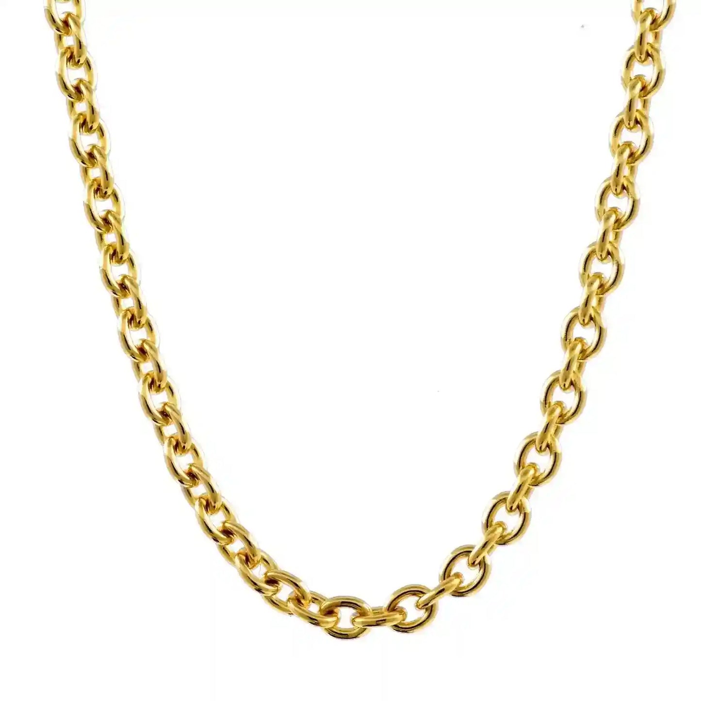 Goldkette Ankerkette rund Halskette massiv 333 - 8 Karat Gold Auswahl - Firma Holzenplotz - Silberketten-Goldketten.de 
