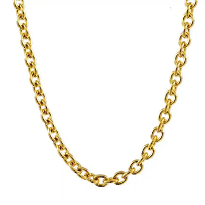 Goldkette Ankerkette rund Halskette massiv 333 - 8 Karat Gold Auswahl - Firma Holzenplotz - Silberketten-Goldketten.de 