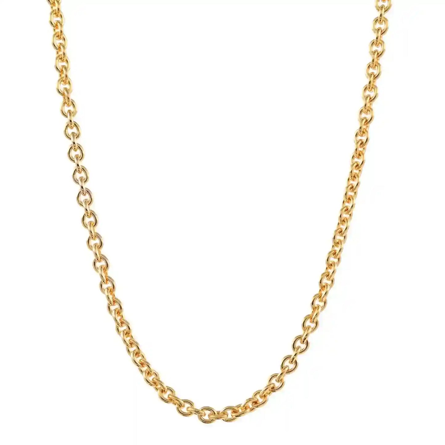 Goldkette Ankerkette rund Halskette massiv 333 - 8 Karat Gold Auswahl - Firma Holzenplotz - Silberketten-Goldketten.de 