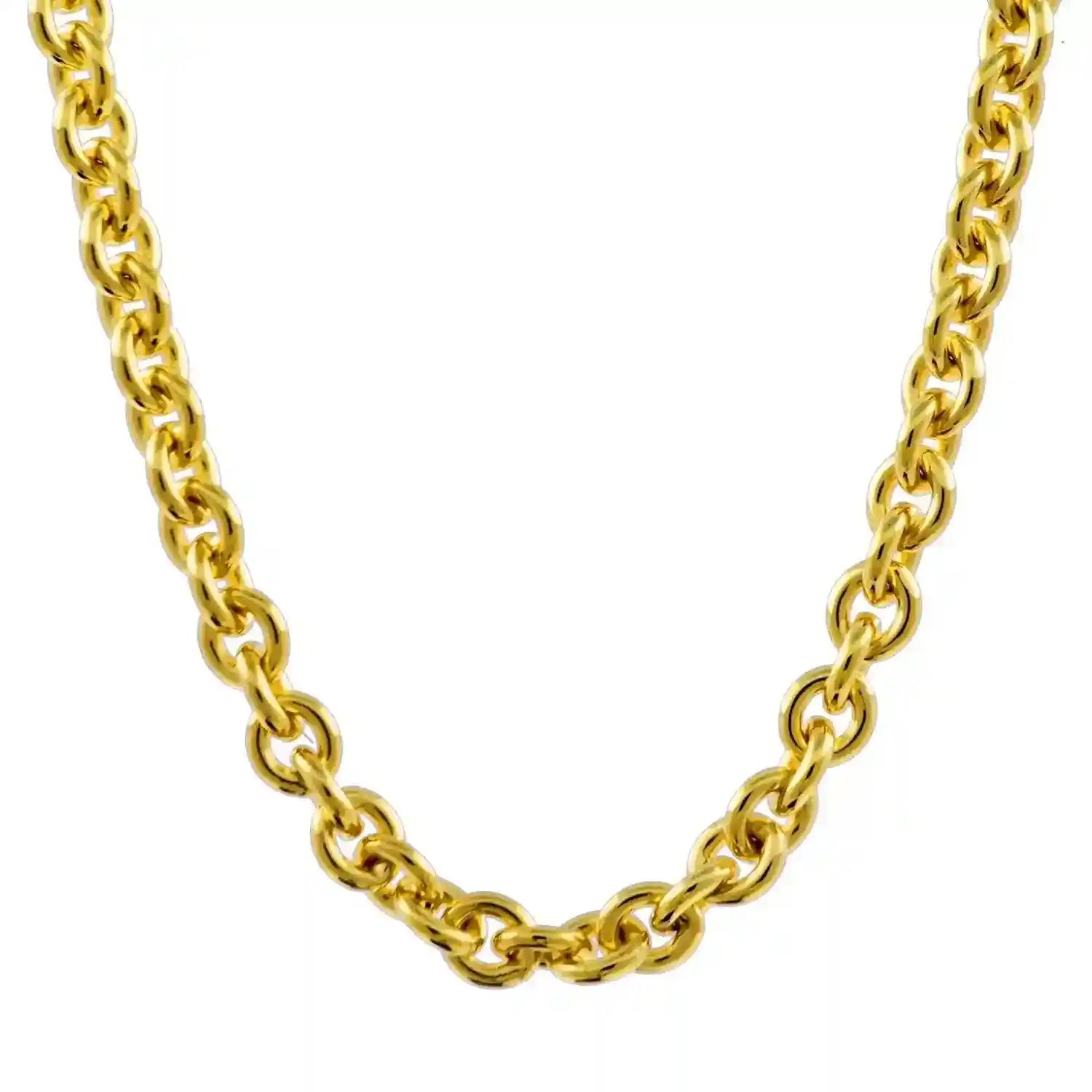 Goldkette Ankerkette rund Halskette massiv 333 - 8 Karat Gold Auswahl - Firma Holzenplotz - Silberketten-Goldketten.de 