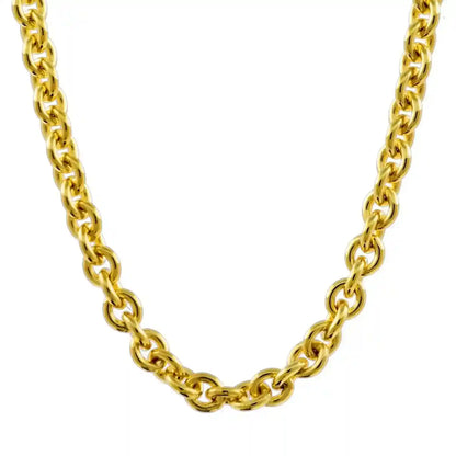 Goldkette Ankerkette rund Halskette massiv 333 - 8 Karat Gold Auswahl - Firma Holzenplotz - Silberketten-Goldketten.de 
