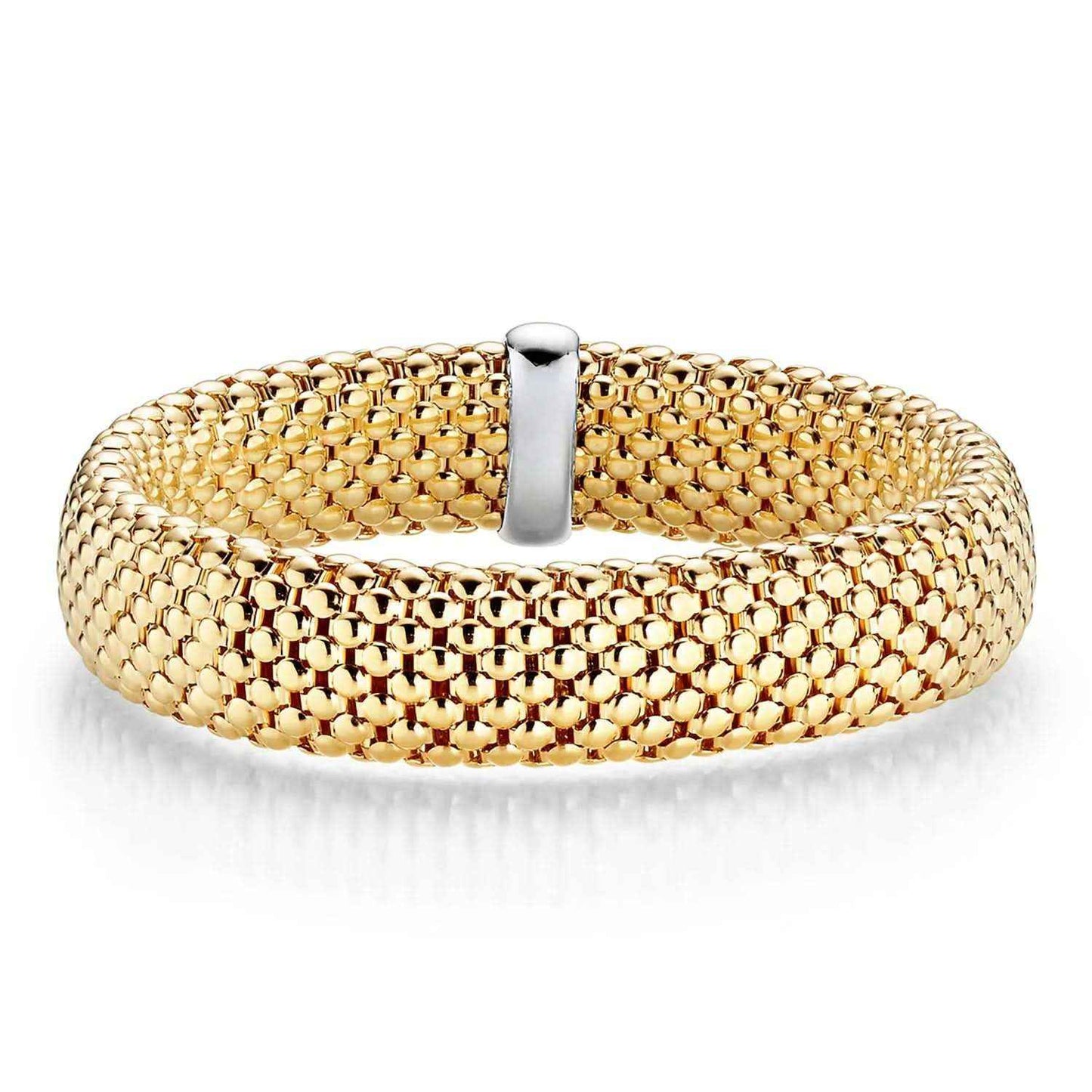 Goldkette Armband Armkette  elastisch 14 mm 585-14 Karat Gold