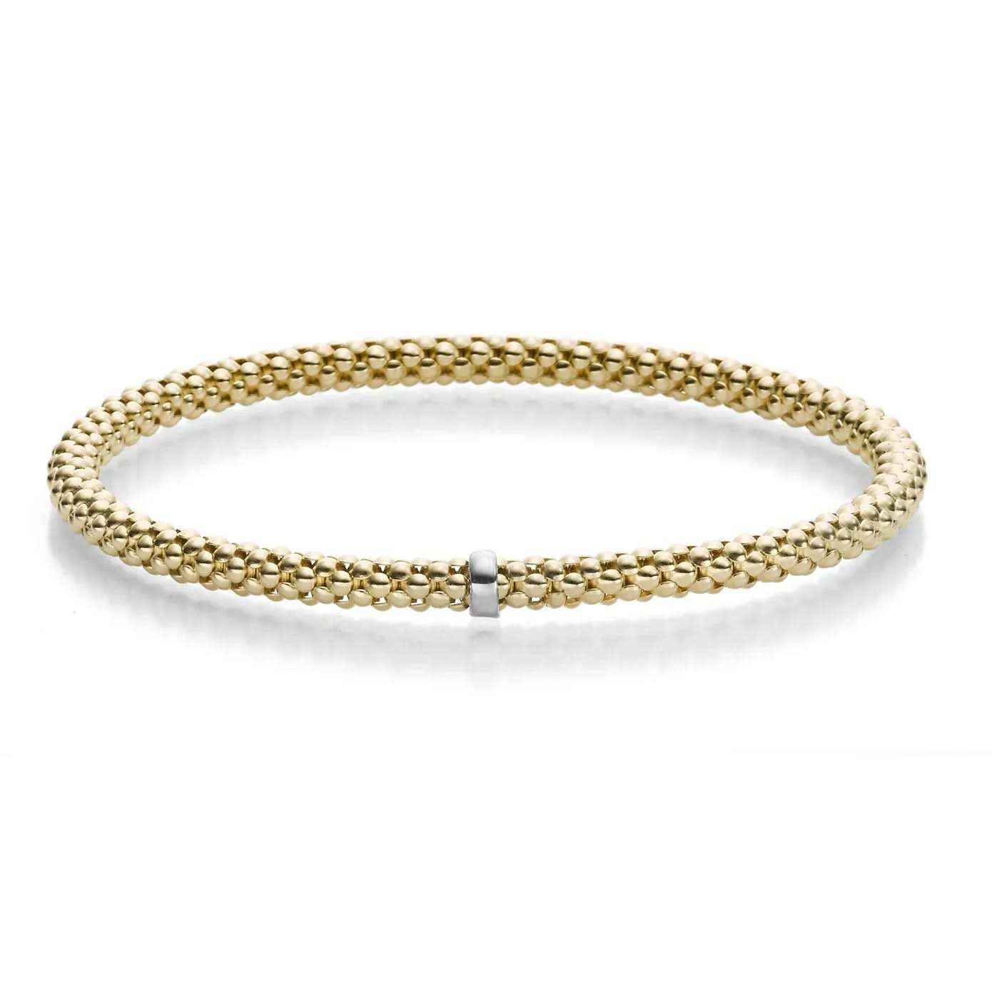 Goldkette Armband Armkette  elastisch 4 mm 585-14 Karat Gold