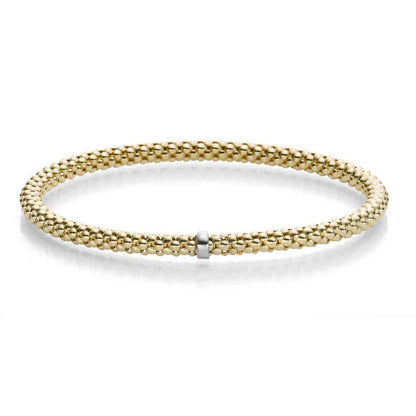 Goldkette Armband Armkette  elastisch 4 mm 585-14 Karat Gold