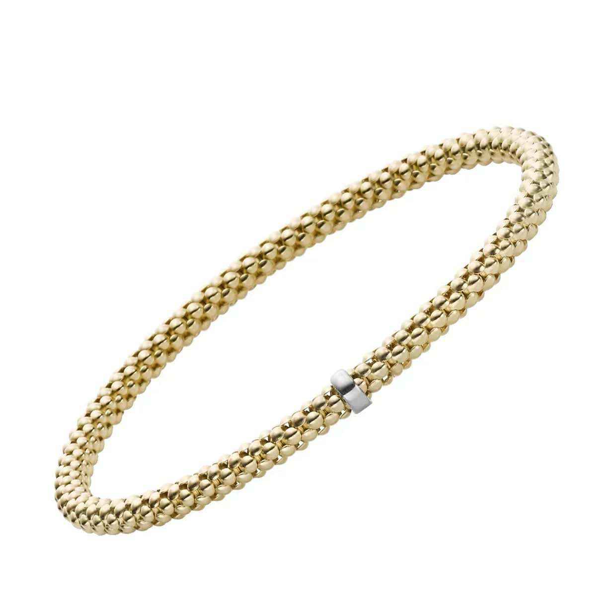 Goldkette Armband Armkette  elastisch 4 mm 585-14 Karat Gold