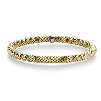 Goldkette Armband Armkette  elastisch 5 mm 585-14 Karat Gold