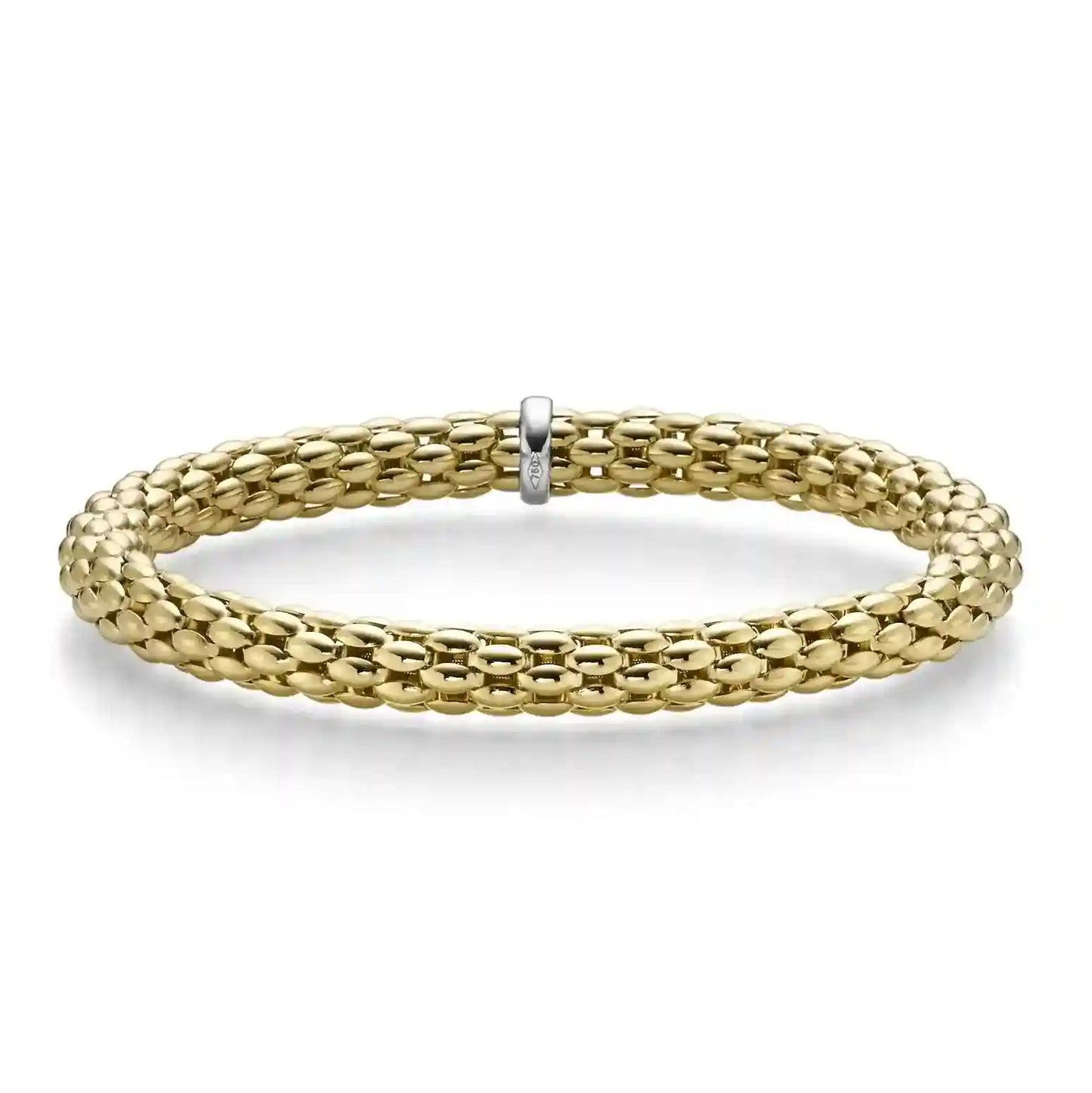 Goldkette Armband Armkette  elastisch 6 mm 585-14 Karat Gold