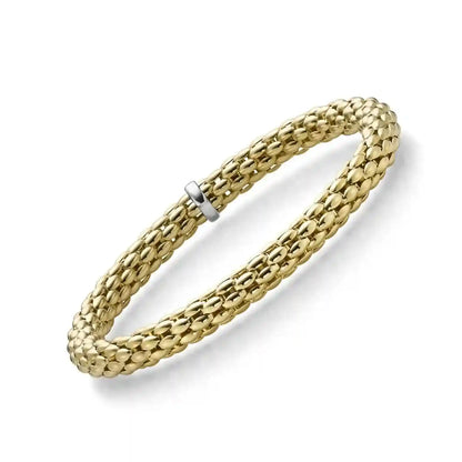 Goldkette Armband Armkette  elastisch 6 mm 585-14 Karat Gold