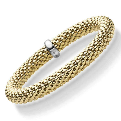Goldkette Armband Armkette  elastisch 8,5 mm 585-14 Karat Gold