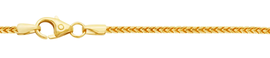 1,5 mm 55 cm 333 - 8 Karat Gold Halskette Bingokette massiv Gold hochwertige Goldkette  7 g
