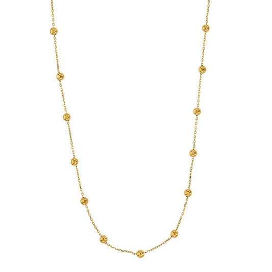 Goldkette Collier Kette Halskette Kügelchen massiv 375 - 9 Karat Gold - Firma Holzenplotz - Silberketten - Goldketten.de
