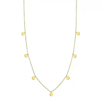 Goldkette Collier Kette Halskette Plättchen massiv  375-9 Karat Gold
