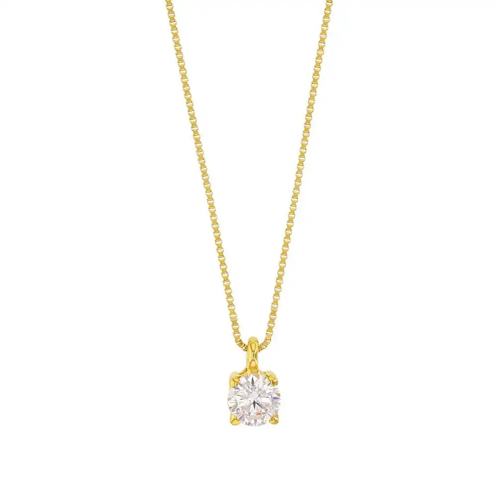 Goldkette Collier Kette Halskette Zirkonia massiv 375 - 9 Karat Gold - Firma Holzenplotz - Silberketten - Goldketten.de