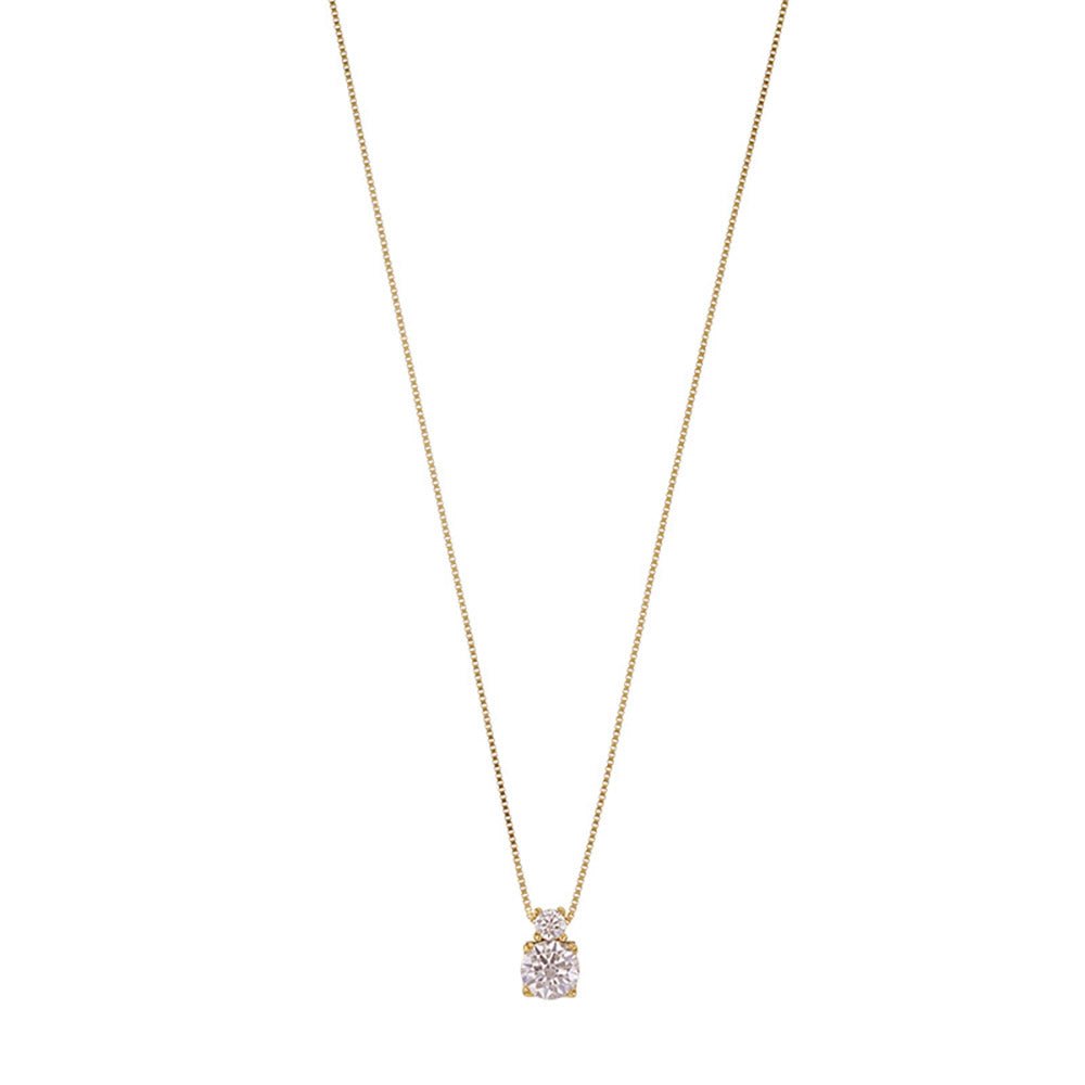 Goldkette Collier Kette Halskette Zirkonia massiv 375 - 9 Karat Gold - Firma Holzenplotz - Silberketten - Goldketten.de