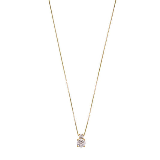 Goldkette Collier Kette Halskette Zirkonia massiv 375 - 9 Karat Gold - Firma Holzenplotz - Silberketten - Goldketten.de