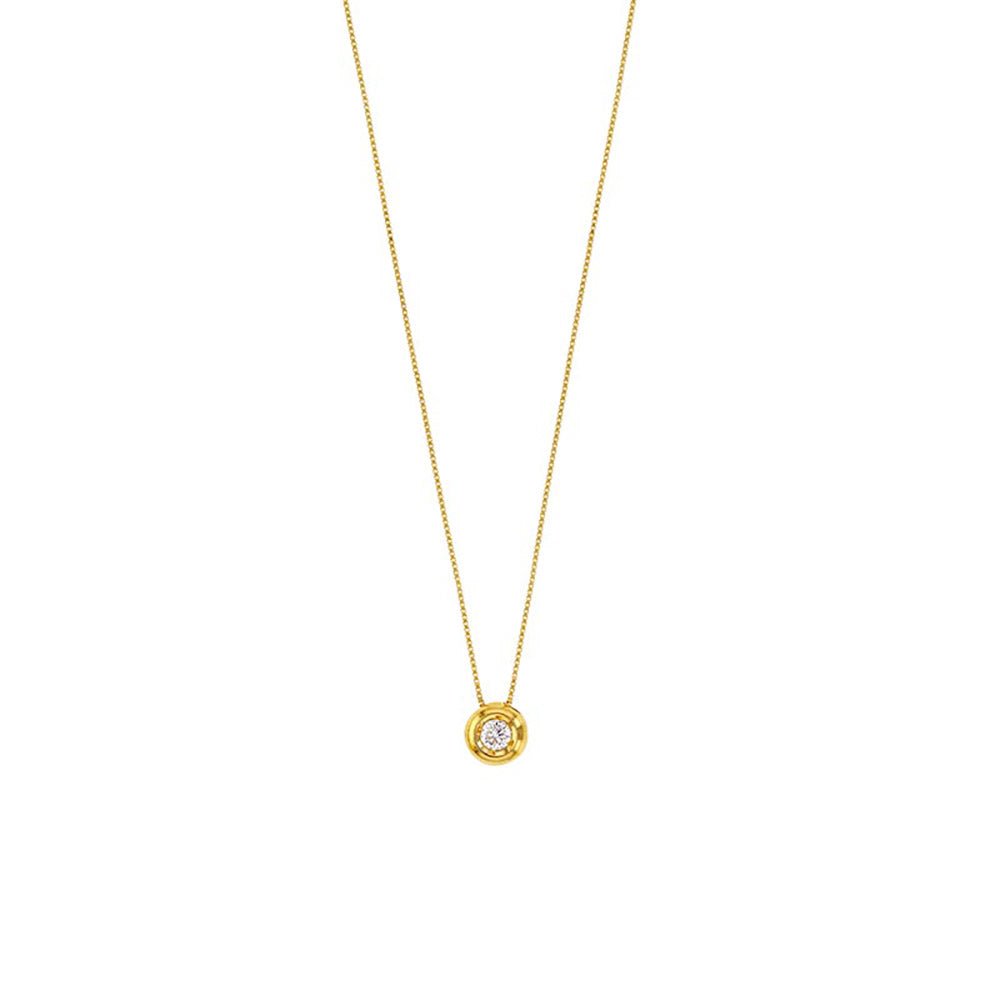 Goldkette Collier Kette Halskette Zirkonia massiv 375 - 9 Karat Gold - Firma Holzenplotz - Silberketten - Goldketten.de