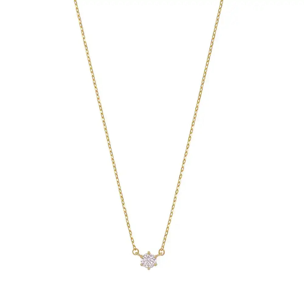 Goldkette Collier Kette Halskette Zirkonia massiv 375 - 9 Karat Gold - Firma Holzenplotz - Silberketten - Goldketten.de