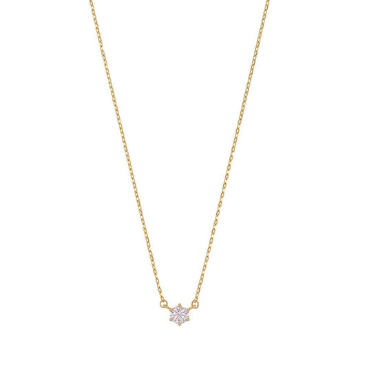 Goldkette Collier Kette Halskette Zirkonia massiv 375 - 9 Karat Gold - Firma Holzenplotz - Silberketten - Goldketten.de