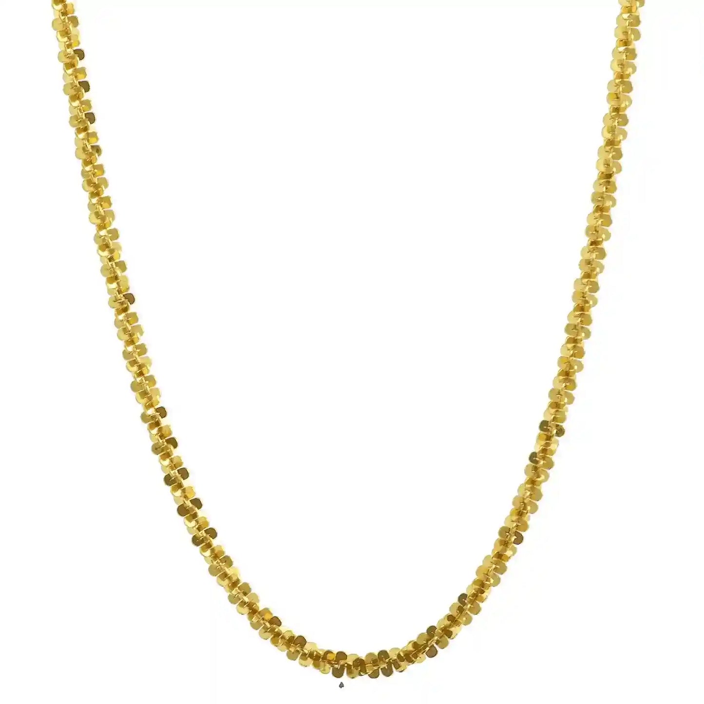 1,4 mm 40 cm 333 - 8 Karat Gold Halskette Criss-Cross Kette massiv Gold hochwertige Goldkette  1,7 g