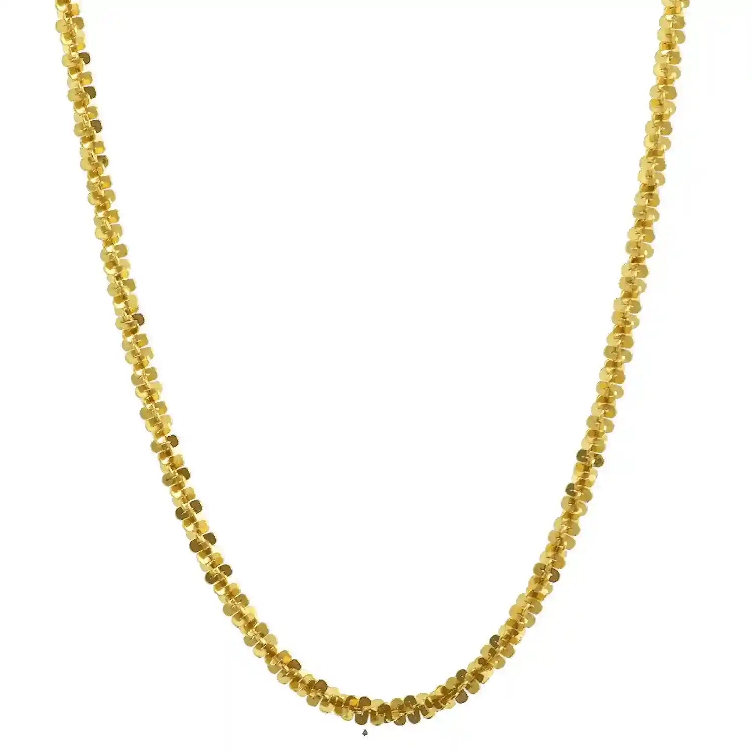 1,4 mm 40 cm 333 - 8 Karat Gold Halskette Criss-Cross Kette massiv Gold hochwertige Goldkette  1,7 g