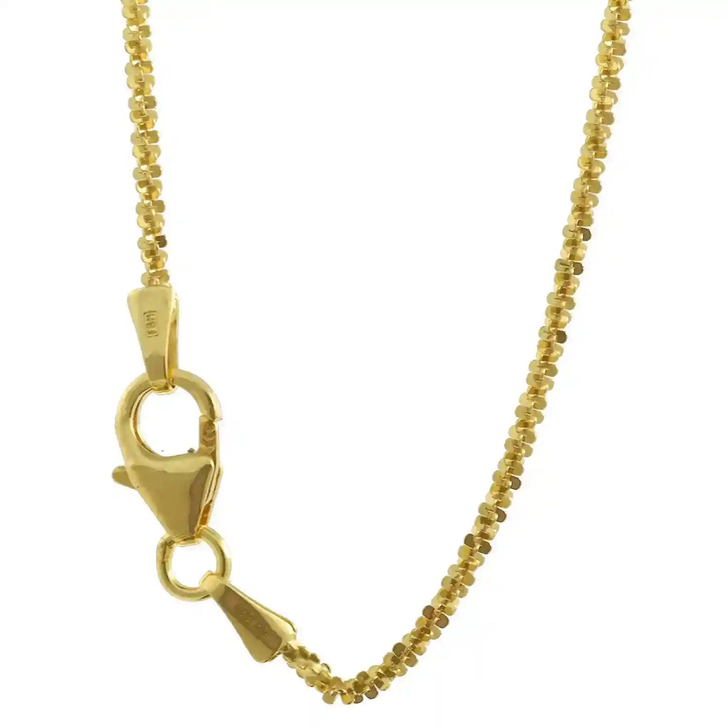 1,4 mm 42 cm 333 - 8 Karat Gold Halskette Criss-Cross Kette massiv Gold hochwertige Goldkette  1,78 g