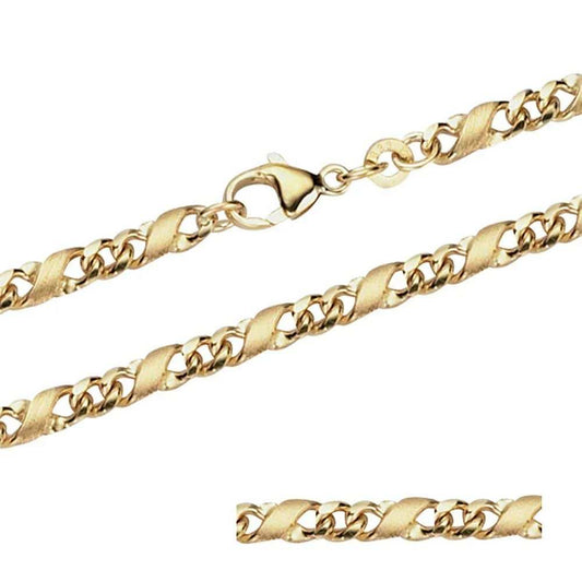 Goldkette Dollar Kette Länge 50cm - Breite 4,9mm - 333 - 8 Karat Gold - Firma Holzenplotz - Silberketten - Goldketten.de