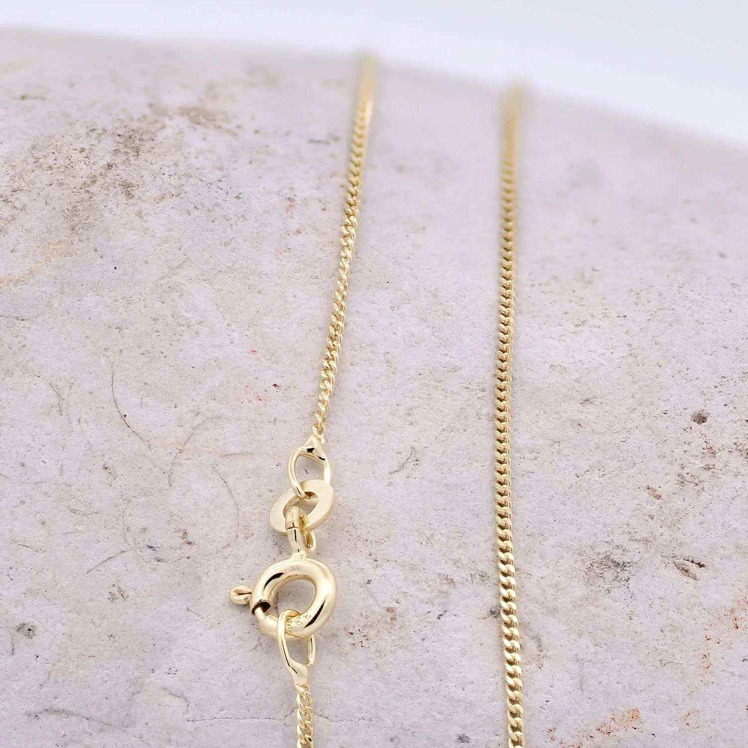 Goldkette Echt 333 - 8 Karat Panzerkette 1,1 mm Gold Halskette - Juwelier Qualität - hochglanzpoliert und diamantiert - Made in Germany - Firma Holzenplotz - Silberketten-Goldketten.de 