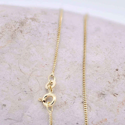 Goldkette Echt 333 - 8 Karat Panzerkette 1,1 mm Gold Halskette - Juwelier Qualität - hochglanzpoliert und diamantiert - Made in Germany - Firma Holzenplotz - Silberketten-Goldketten.de 