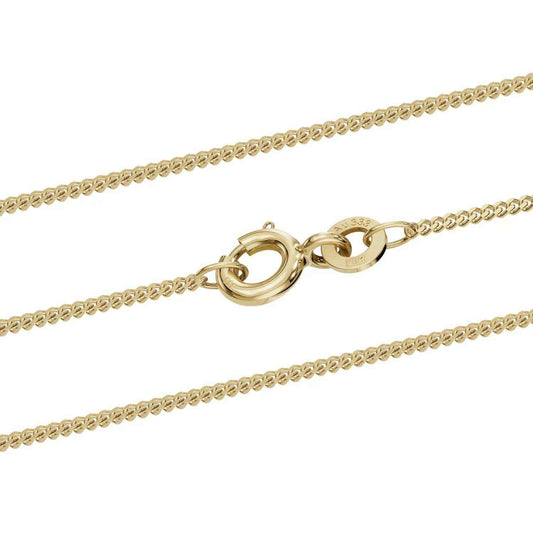 Goldkette Echt 333 - 8 Karat Panzerkette Gold Halskette - Juwelier Qualität - hochglanzpoliert und diamantiert - Made in Germany - Firma Holzenplotz - Silberketten-Goldketten.de 