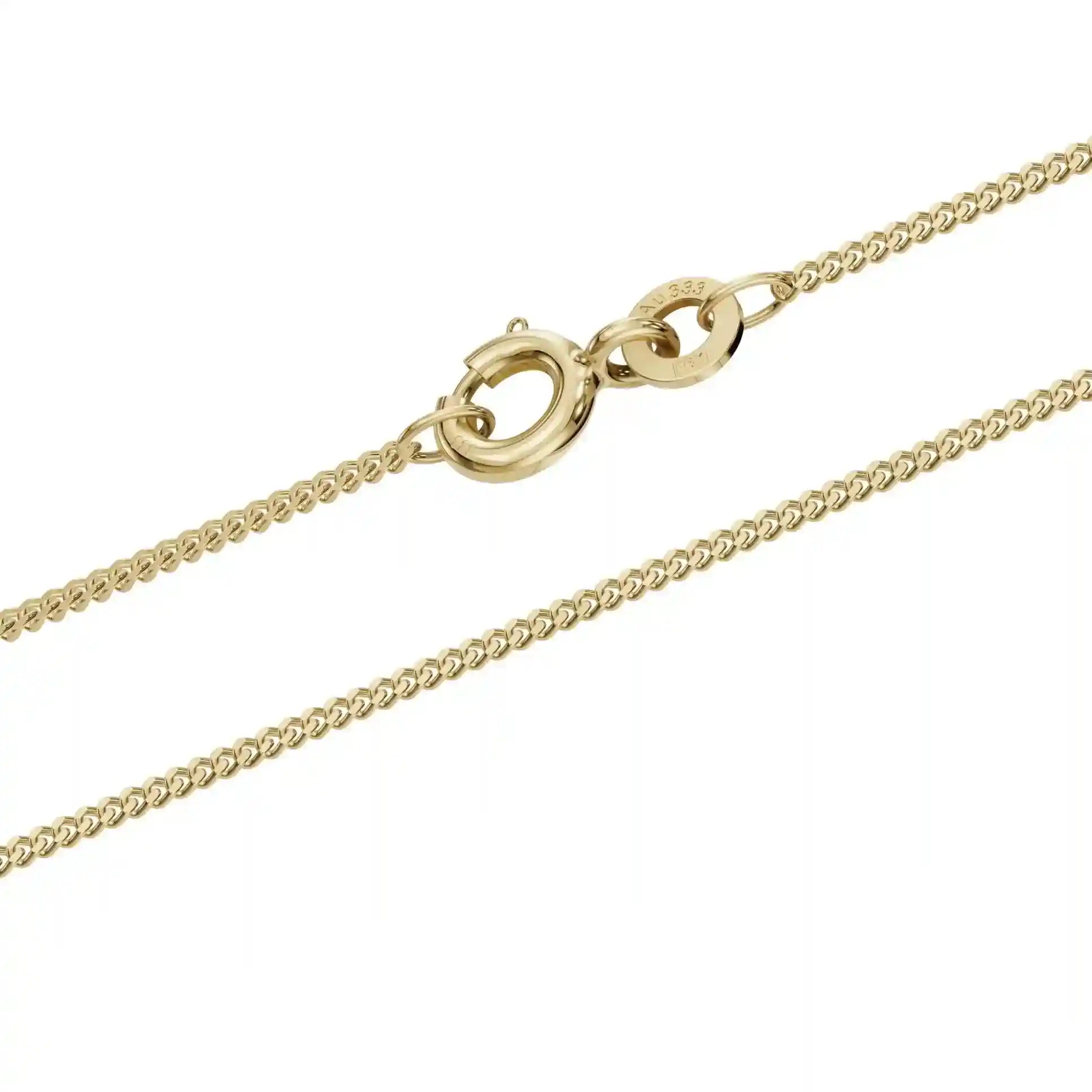 Goldkette Panzerkette Breite 1,1mm - 333-8 Karat Gold
