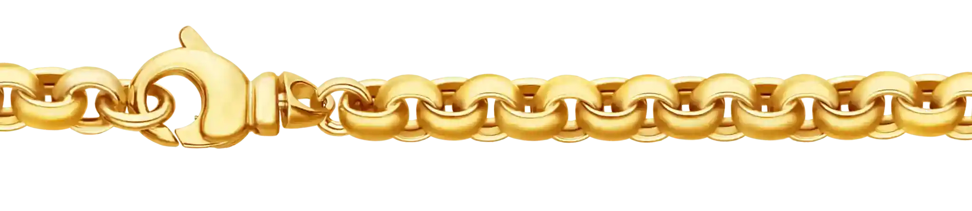 6,0 mm 21 cm 585 - 14 Karat Gold Armkette Erbskette massiv Gold hochwertige Goldkette 13,7 g