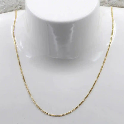 Goldkette Figarokette diamantiert Halskette 1,5 mm - 333-8 Karat Gold - Firma Holzenplotz - Silberketten-Goldketten.de 