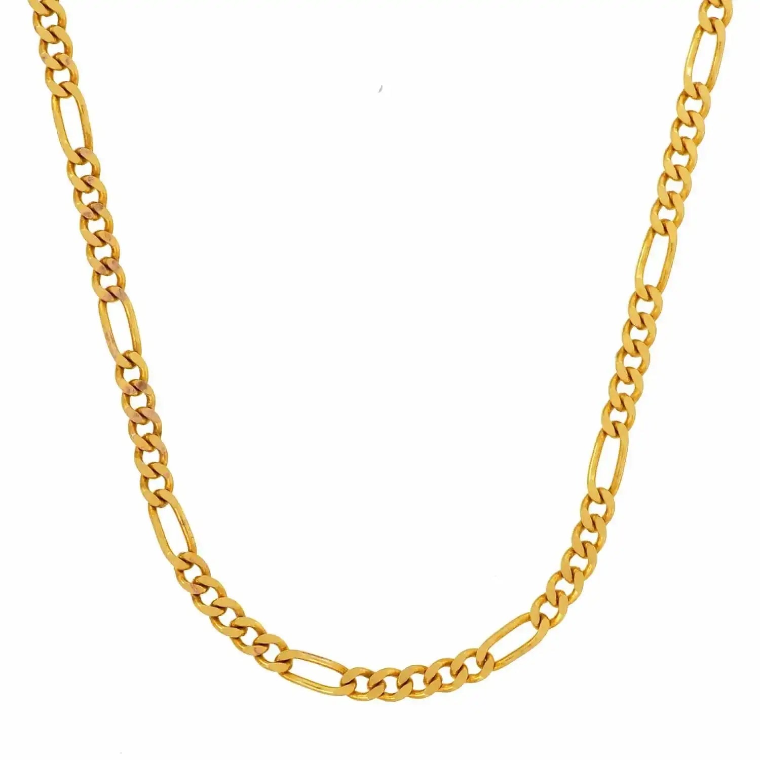 Goldkette Figarokette diamantiert Halskette 1,9 mm - 333 - 8 Karat Gold - Firma Holzenplotz - Silberketten - Goldketten.de